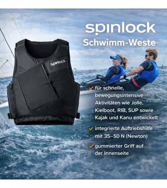 Spinlock WING Schwimm-Weste mit 35–50N Auftriebshilfe Schutzweste Sicherheits-Weste Wassersport Segelweste Jollensegeln, Kajak & Kanadier