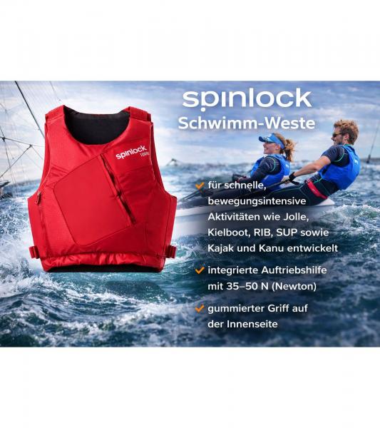 Spinlock WING Schwimm-Weste mit 35–50N Auftriebshilfe Schutzweste Sicherheits-Weste Wassersport Segelweste Jollensegeln, Kajak & Kanadier