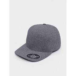 sportliche Flexfit Unisex Cap Straight Fit 152 g/m² Blau-Meliert
