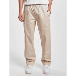 stylische DEF Herren Jeans Slim Fit Kordelzug Taschen mit Baumwolle Beige