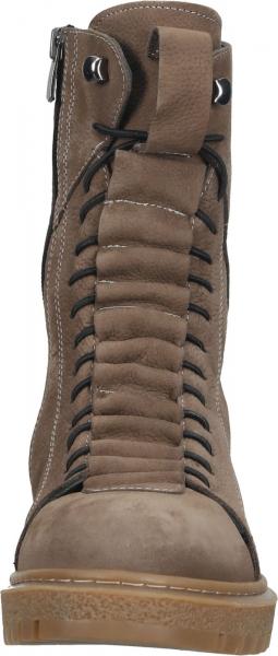 Trendige LAZAMANI Stiefelette Schn&uuml;rschuhe f&uuml;r Damen 68.039 taupe Beige