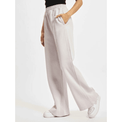 vielseitige Urban Classics Damen Hose Straight Fit Kordelzug Taschen mit Baumwolle Hell-Violett