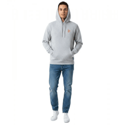 weicher ON THAT ASS Arcano2 Hoodie Herren Baumwoll-Sweater mit Fleece-Innenfutter Grau meliert