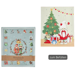 Adventskalender zum Selbstbefüllen, 2/s, ca. 31x37,5cm