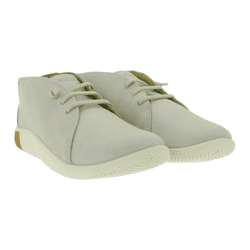 Comfortable KEEN KNX Chukka Women's Leather Barefoot Shoes—Lightweight Casual & Everyday Shoes with Laces 1029528 Light Gray/Taupe