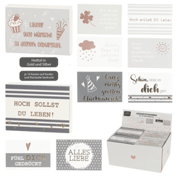 Birthday Box with 10 Wishing Cards, 2/s