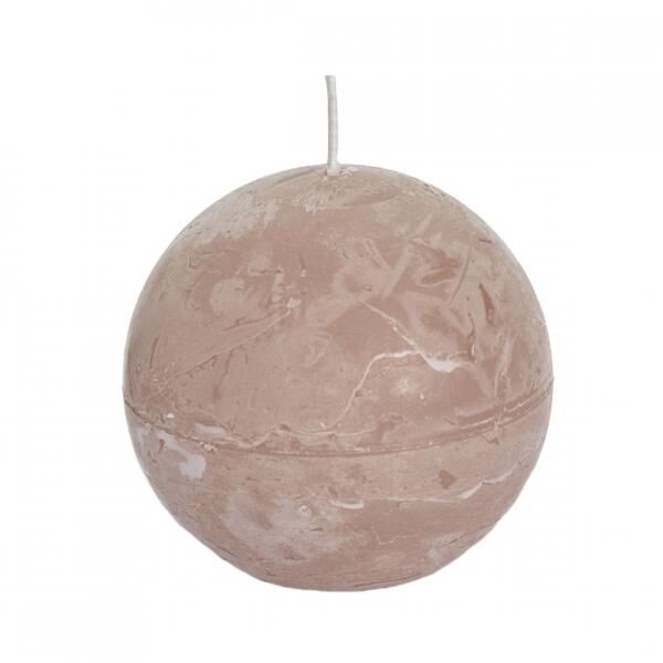 (R) Spaas sphere candle beige 8 cm