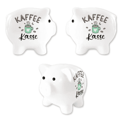 Money Box (Piggy Bank), Coffee Fund, approx. 12 cm