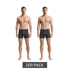 2er Pack Jeep Basic Boxer Herren Boxer-Shorts Baumwoll-Unterhose Unterwäsche I101545-001 N154 Dunkelgrau