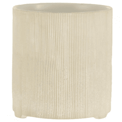 J-line Maria L Flower Pot, White, 15.5 cm