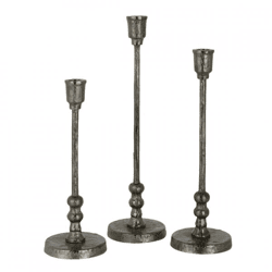 J-Line Becca Candle Holder, 42 cm, Set of 3