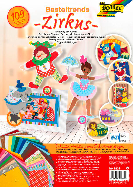 FOLIA - Basteltrends ZIRKUS-109-teilig