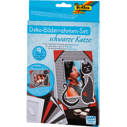 FOLIA - Bilderrahmen-Set SCHWARZE KATZE-9 Teile
