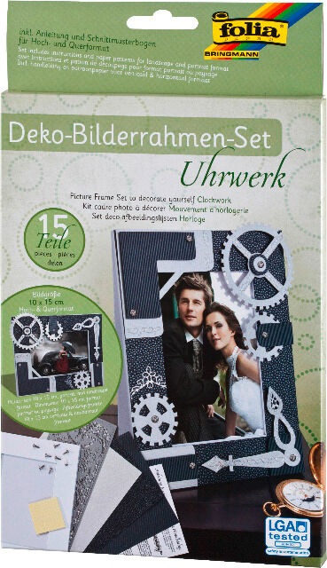 FOLIA - Bilderrahmen-Set UHRWERK-15 Teile