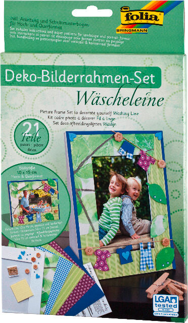 FOLIA - Bilderrahmen-Set WÄSCHELEINE-21 Teile