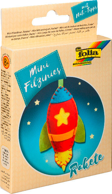 FOLIA - Mini Filzinies, 9 tlg., RAKETE