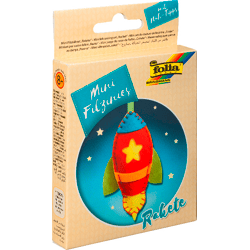 FOLIA - Mini Filzinies, 9-piece set, ROCKET