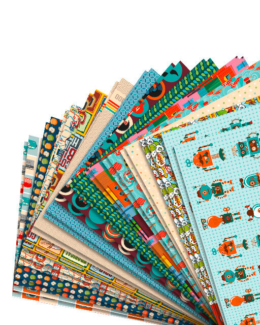 FOLIA - Motivblock RETRO, 24x34cm-26 Blatt, sortiert