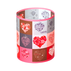 FOLIA - Tischlichter ROMANTIK, 10x27cm-10 Blatt (je 4x2 Motive + 2x weiß)