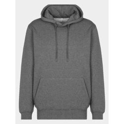 Casual Stylefile Men's Hoodie with Ribbed Cuffs and Hood, Cotton, Gray