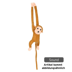Monkey with sound, approx. 70 cm long