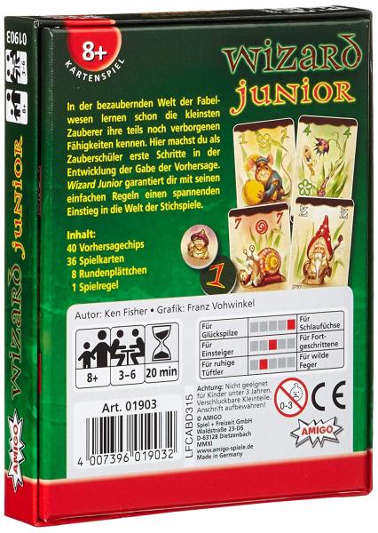 Amigo 01903 - Wizard Junior - Kartenspiel