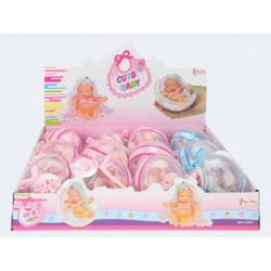 Babypuppe im Ball 20cm 2f Display=12