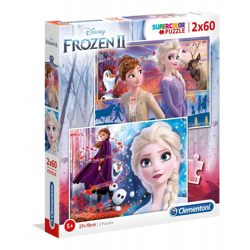 Clementoni 21609 - 2 x 60 Teile Puzzle - Disney Frozen 2