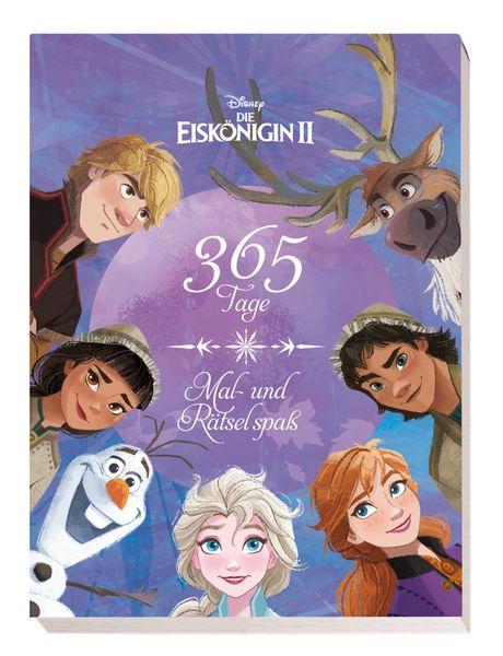 Disney Die Eisk&ouml;nigin 2: 365 Tage Mal- - und R&auml;tselspa&szlig; Block mit Perforation