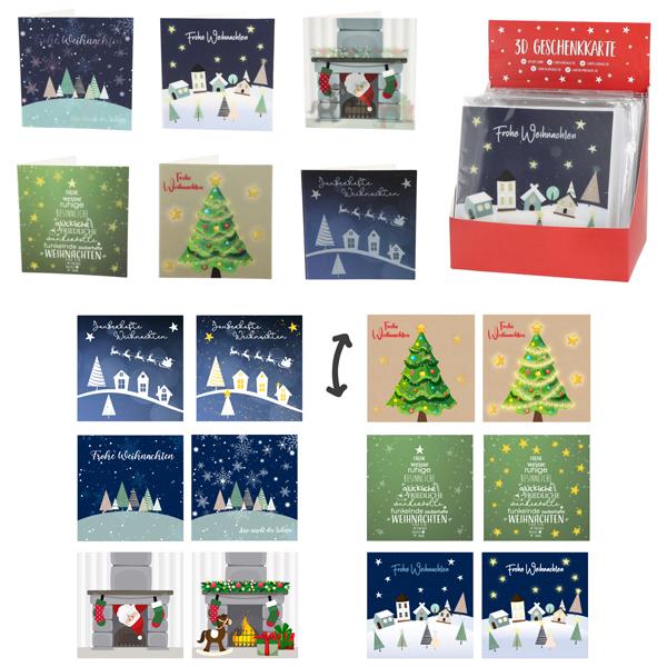 Geschenkkarte 3D Weihnachten 6/s