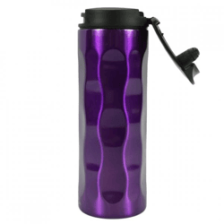 Green Canteen Edelstahl-Thermosflasche „Wave“, violett, 370 ml