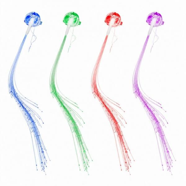 Haarspange mit LED, 4er-Set in verschiedenen Farben
