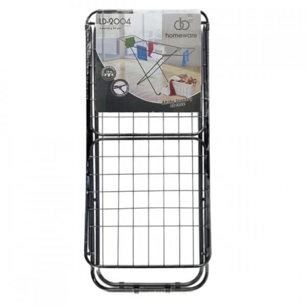 Homeware Wäscheständer schwarz 170 cm