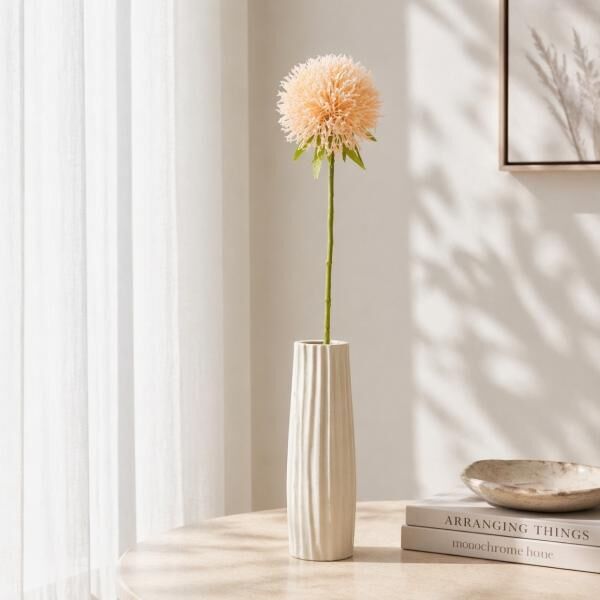 J-Line Kunstblume Allium Pfirsich 44 cm