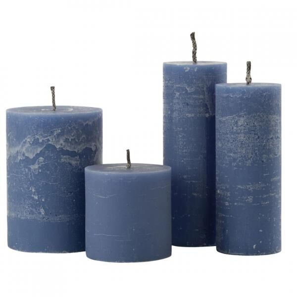 J-Line Outdoor Blue Pillar Candle, 15 x 21 cm