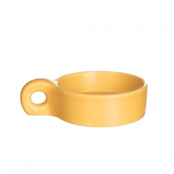 Candle holder Chubby yellow 13.5 cm