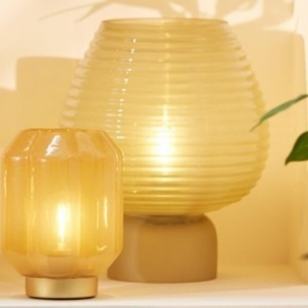 Light & Living Tischleuchte Alenna LED auf Batterie Benzin 27 cm