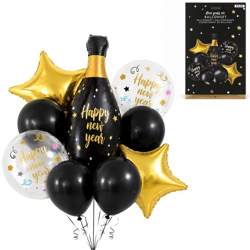Luftballons „Happy New Year“, 9 Stück