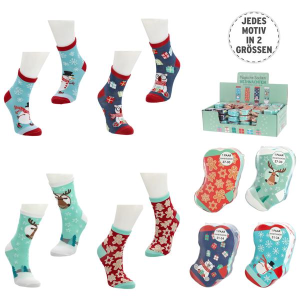 Magische Socken Weihnachten Kinder, 4/s 