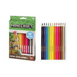 Minecraft - Jumbo Bleistifte - 12 Farben