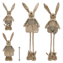 Osterhase, Hasenschuhe, teleskop Beine, 2/s, ca. 115cmH 