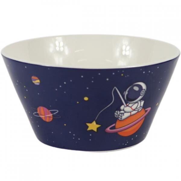 Porzellanschale „Space“ mit Kuscheltier, 15 cm