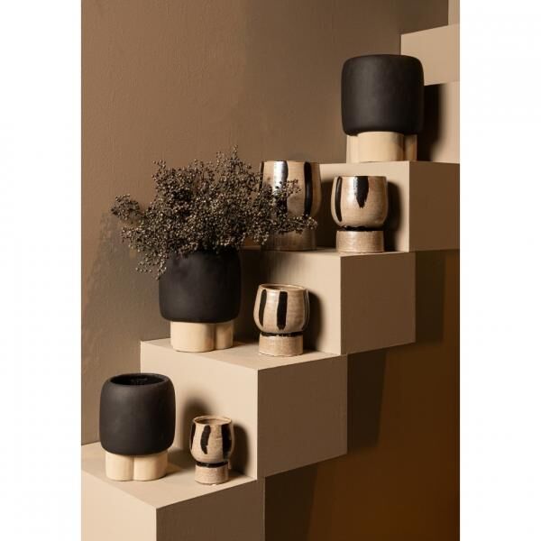 PTMD Blumentopf Neasa L braun/beige 25 cm