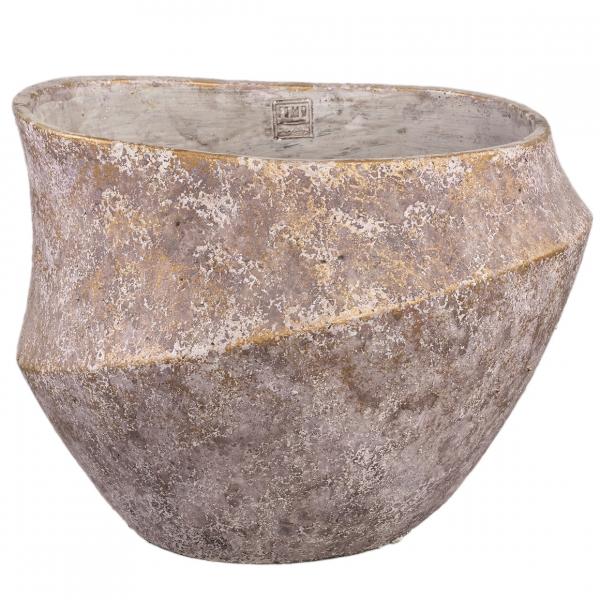 PTMD Blumentopf Rishell Big L, bronzefarben, 43 cm