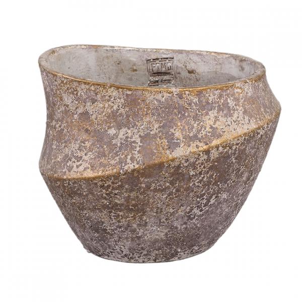 PTMD Blumentopf Rishell XL, bronzefarben, 27 cm
