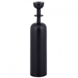 PTMD Kerzenleuchter Yanou mit Ring L Aluminium schwarz 32 cm