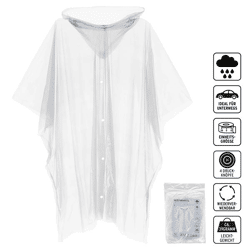 Regenponcho, Mantel mit Knopfleiste
