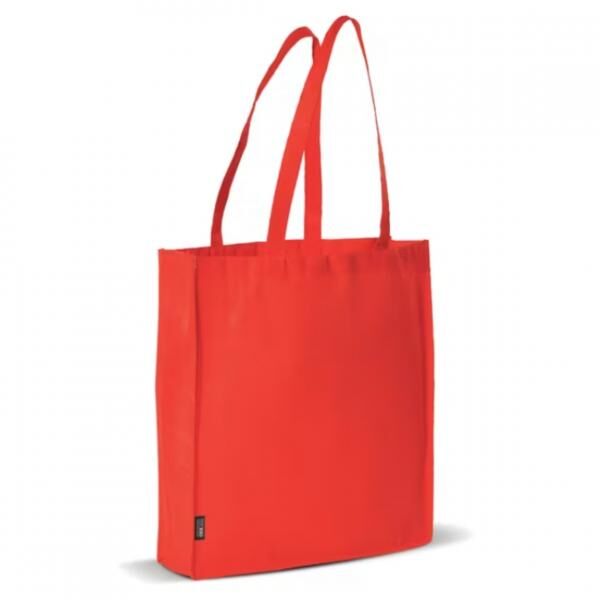 Umhängetasche aus Vliesstoff, rot, 42 cm