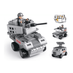 Sluban M38-B0537B - ARMY armored vehicle 3-in-1 (110 parts)