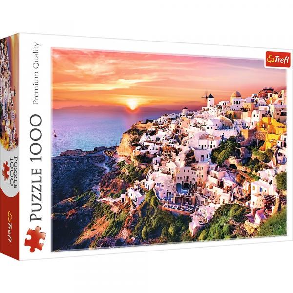 Sonnenuntergang &uuml;ber Santorini - Puzzle 1000 Teile